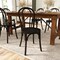 Merrick Lane Lowry Set of 2 Thonet Style Solid Wood Dining Chairs with Stackable Design and Elegant Finish
